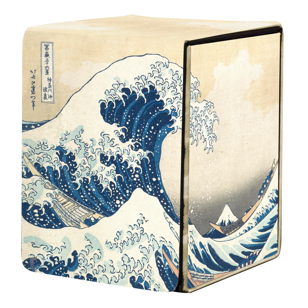 Ultra PRO Gaming Fine Art The Great Wave Off Kanagawa Alcove Flip Deck Box By Hokusai