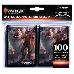 Ultra PRO Ikoria: Lair Of Behemoths Lukka, Coppercoat Outcast Standard Deck Protector Sleeves (100ct) For Magic: The Gathering Gaming