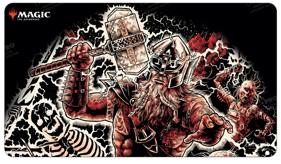 Ultra PRO Kaldheim: Toralf, God Of Fury Standard Gaming Playmat For Magic: The Gathering