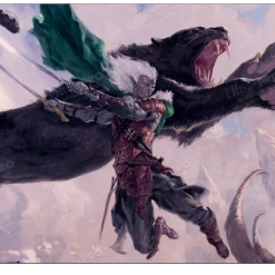 Ultra PRO Adventures In The Forgotten Realms Drizzt Do'Urden Standard Gaming Playmat For Magic: The Gathering