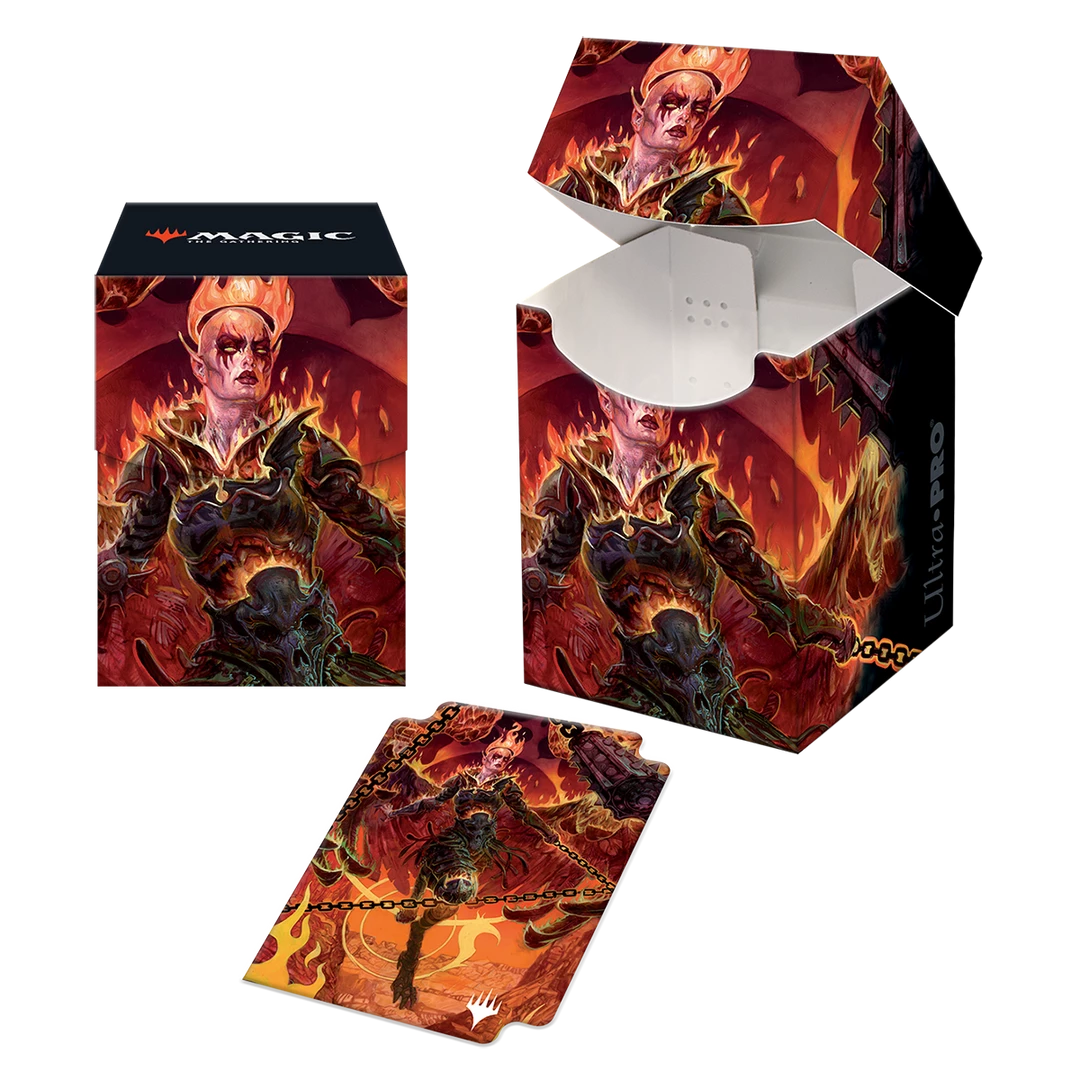 Ultra PRO Adventures In The Forgotten Realms Zariel, Archduke Of Avernus 100+ Deck Box For Magic: The Gathering Gaming