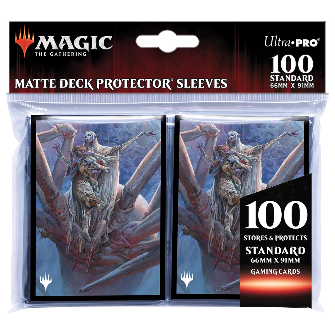 Ultra PRO Gaming Adventures In The Forgotten Realms Lolth, Spider Queen Standard Deck Protector Sleeves (100ct) For Magic: The Gathering