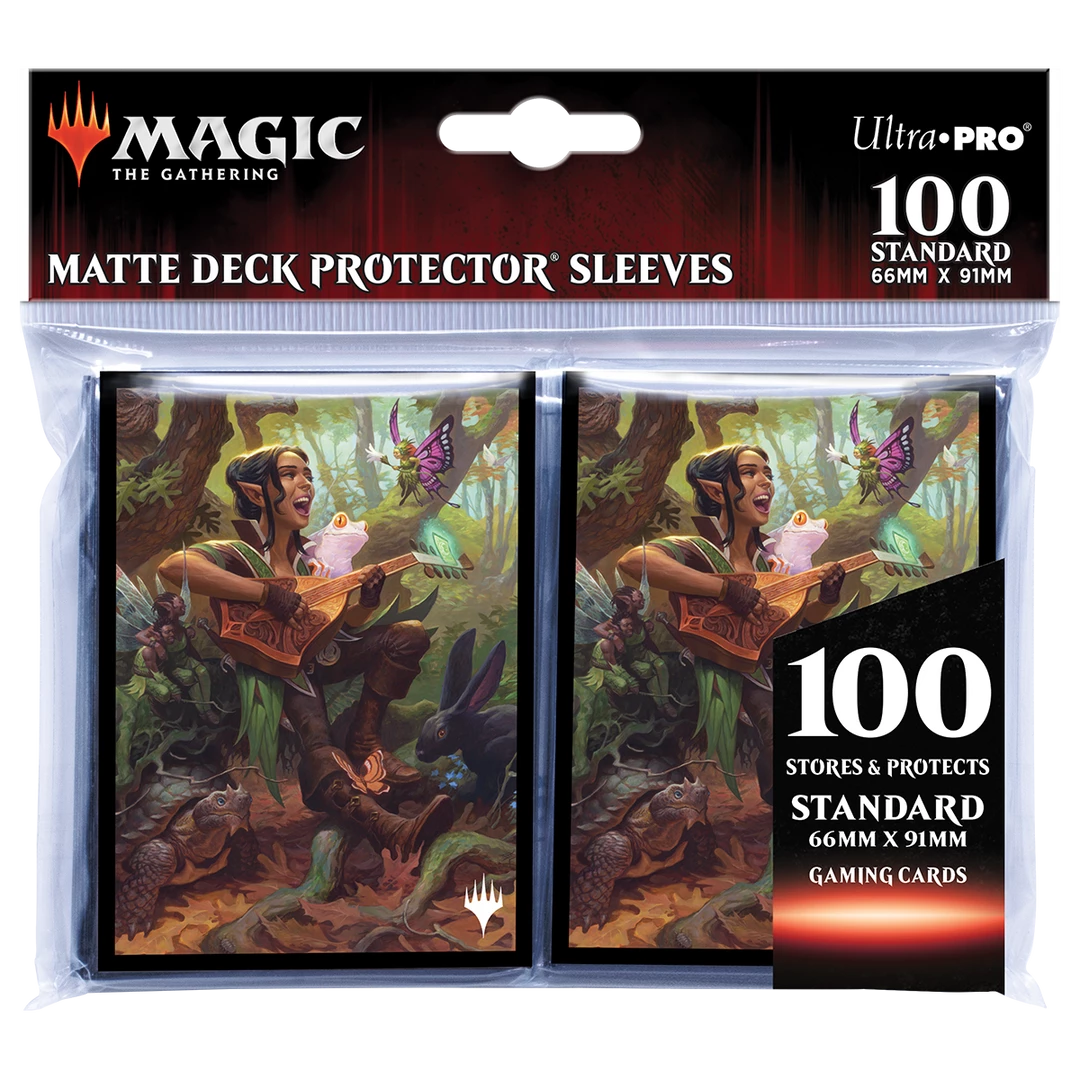 Ultra PRO Adventures In The Forgotten Realms Ellywick Tumblestrum Standard Deck Protector Sleeves (100ct) For Magic: The Gathering