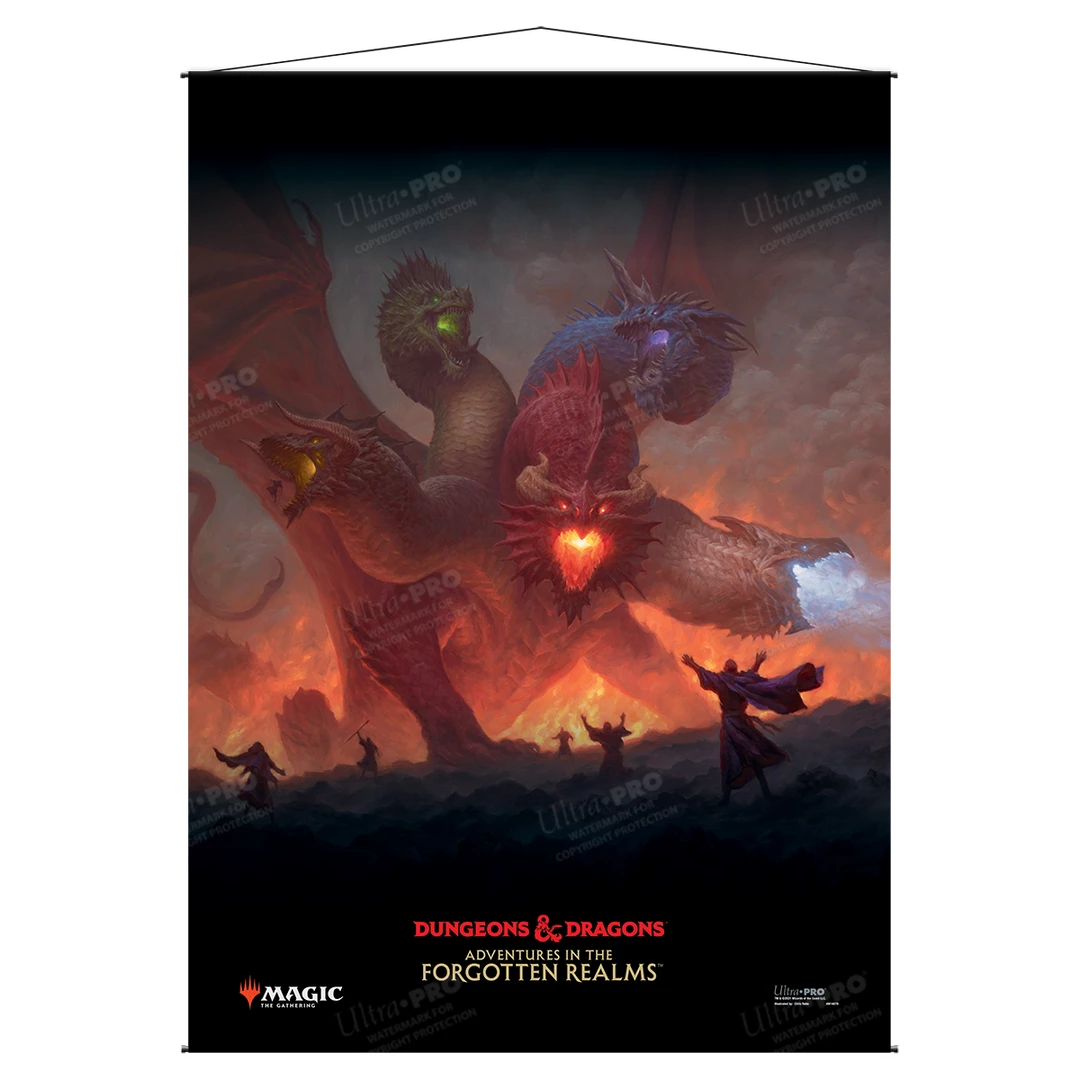 Ultra PRO Adventures In The Forgotten Realms Tiamat Wall Scroll For Magic: The Gathering Other Accessories
