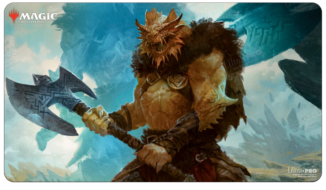 Ultra PRO Commander Adventures In The Forgotten Realms Vrondiss, Rage Of Ancients Standard Gaming Playmat For Magic: The Gathering