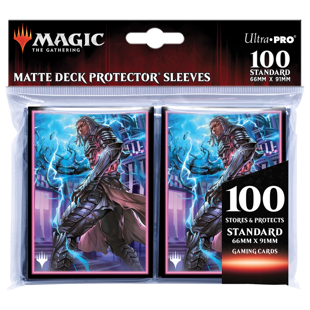 Ultra PRO Kamigawa Neon Dynasty Tezzeret, Betrayer Of Flesh Standard Deck Protector Sleeves (100ct) For Magic: The Gathering Gaming