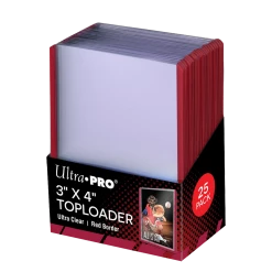Ultra PRO Sports 3" X 4" Colored Border Toploaders (25ct) For Standard Trading Cards