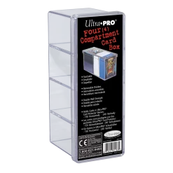 Ultra PRO 4-Compartment Clear Card Box