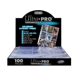 Ultra PRO Platinum Series Pocket Pages (100ct) For Cards And Photos Pages & Organization