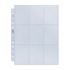 Ultra PRO Pages & Organization Platinum Series 9-Pocket 11-Hole Punch Pages (100ct) For Standard Size Cards