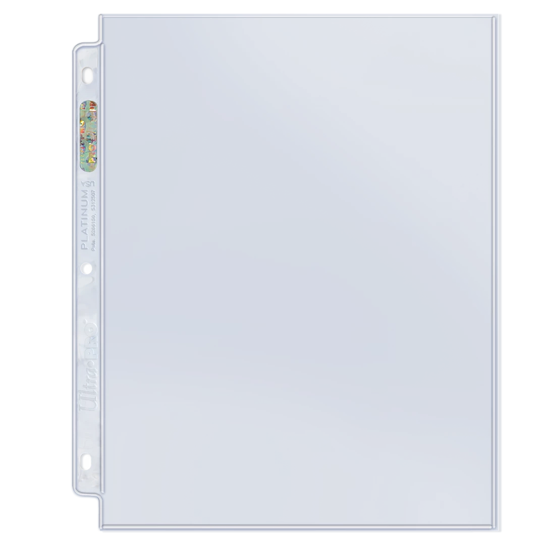 Ultra PRO Platinum Series 1-Pocket Pages (100ct) For 8.5" X 11" Prints Pages & Organization