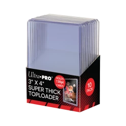 Ultra PRO Sports 3" X 4" Super Thick 130PT Toploaders (10ct) *Limit 25 Per Customer*