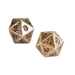 Ultra PRO Heavy Metal D20 Dice Set (2ct)