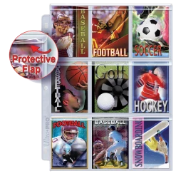 Ultra PRO Pages & Organization Platinum Series 9-Pocket Secure Pages (100ct) For Standard Size Cards