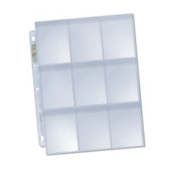 Ultra PRO Pages & Organization Platinum Series 9-Pocket Secure Pages (100ct) For Standard Size Cards