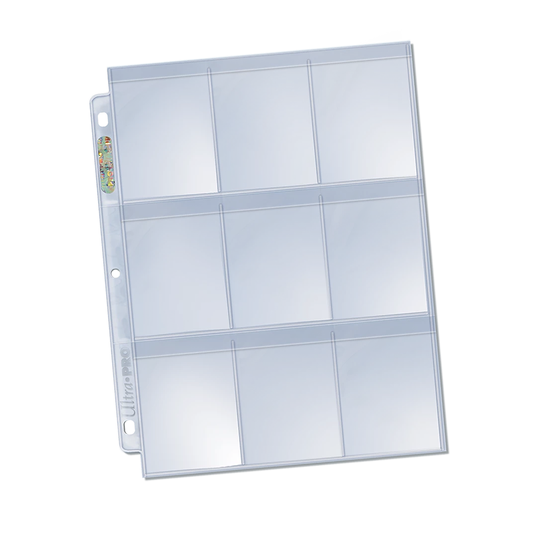 Ultra PRO Pages & Organization Platinum Series 9-Pocket Secure Pages (100ct) For Standard Size Cards