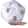 Ultra PRO Gaming Jumbo White D20 Novelty Dice Plush