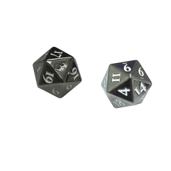 Ultra PRO Heavy Metal D20 Dice Set (2ct)