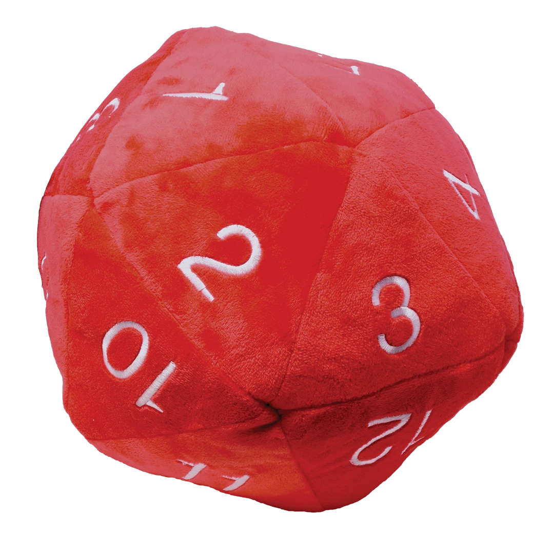 Ultra PRO Jumbo Red D20 Novelty Dice Plush Gaming