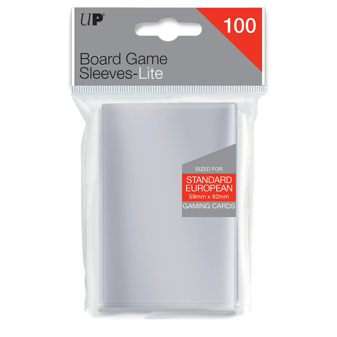 Ultra PRO Standard European Lite Board Game Sleeves (100ct) For 59mm X 92mm Cards