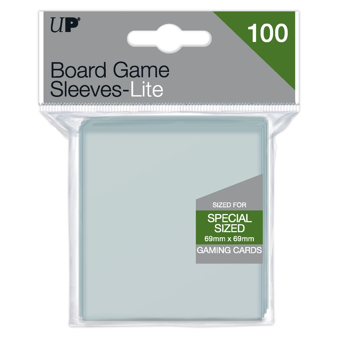 Ultra PRO Gaming Special Sized Lite Board Game Sleeves (100ct) For 69mm X 69mm Cards