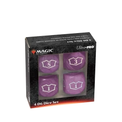 Ultra PRO Gaming Deluxe Mana D6 Loyalty Dice Set (4ct) For Magic: The Gathering