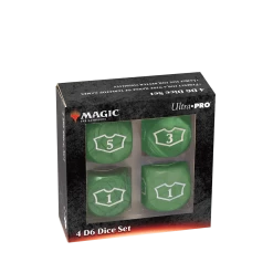 Ultra PRO Gaming Deluxe Mana D6 Loyalty Dice Set (4ct) For Magic: The Gathering