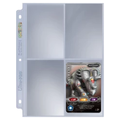 Ultra PRO Platinum Series 4-Pocket Pages (25ct) For 3.5" X 5" Cards Pages & Organization